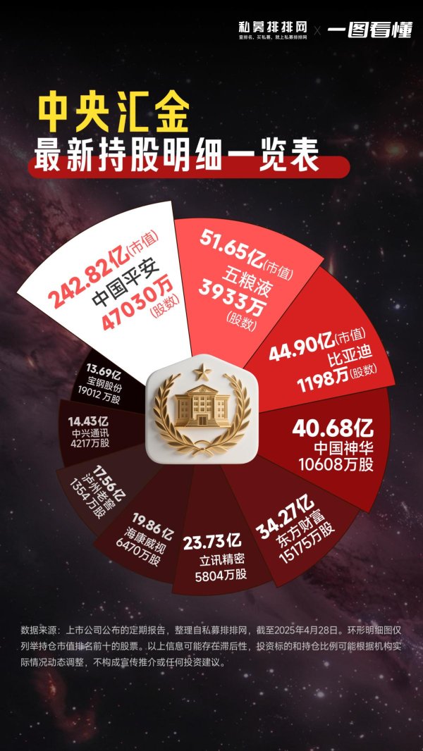 杠杆配资网 中央汇金持股一览表（中央汇金持股明细查询）