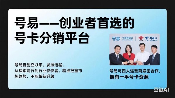 配资官方 号易——创业者首选的号卡分销平台